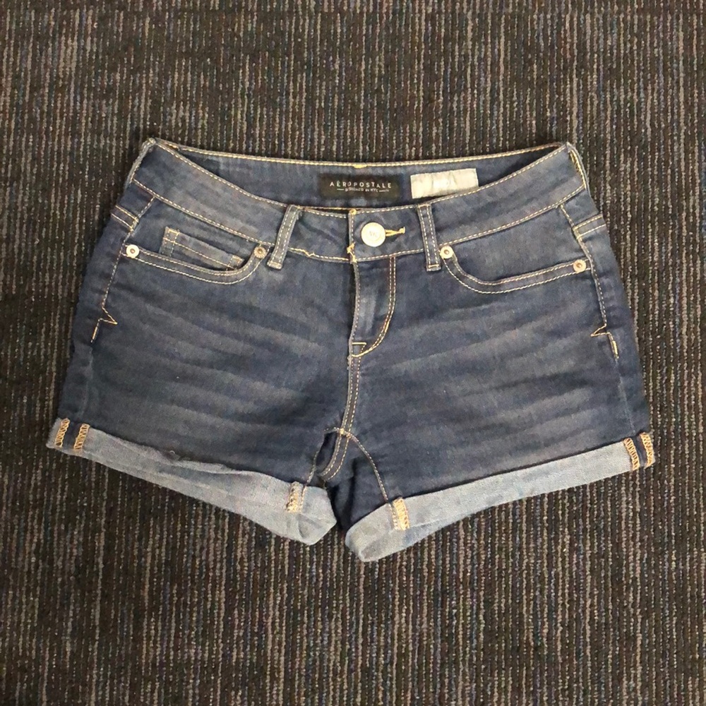 Aeropostale Dark Wash Jean Shorts Sz 000